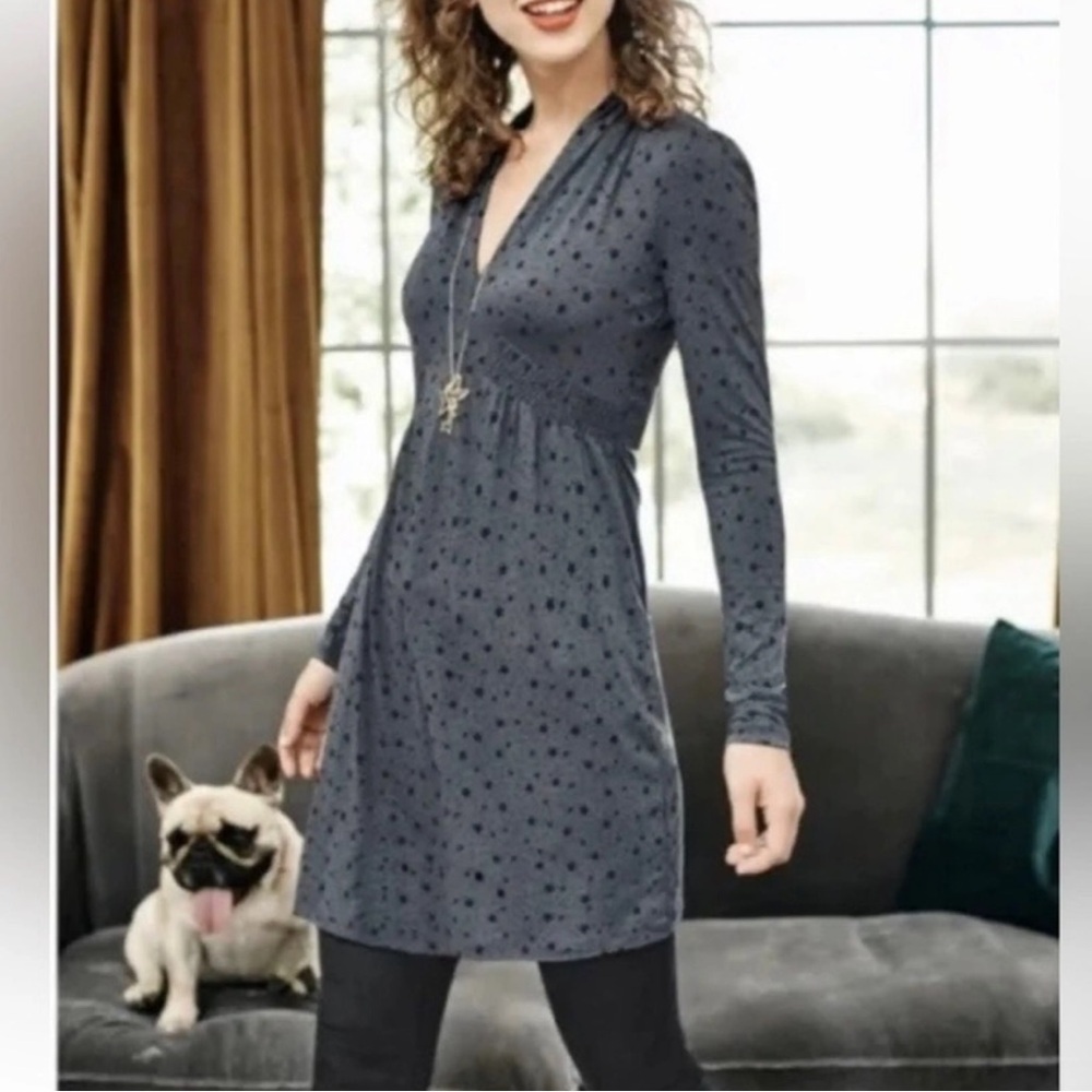 Boden Steel with Black Stars Tunic